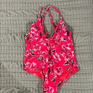 Floral Pink One-Piece Swimsuit